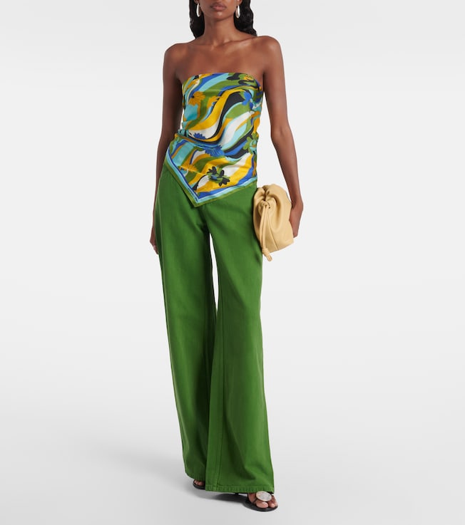 Christopher Esber Floral silk scarf