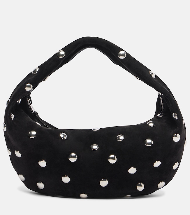 KHAITE Olivia Medium studded suede tote bag