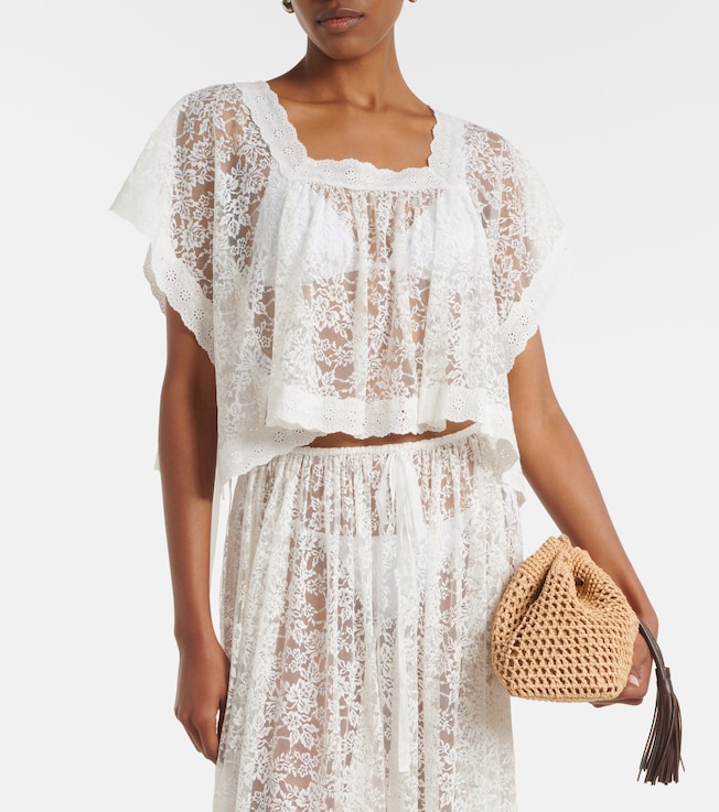 Dôen Vennette lace crop top