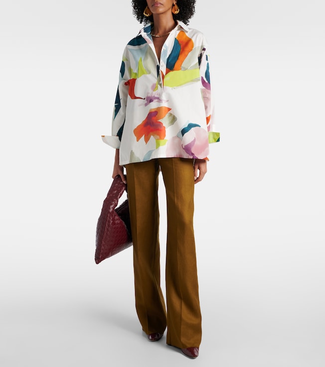 Max Mara Verace printed cotton top