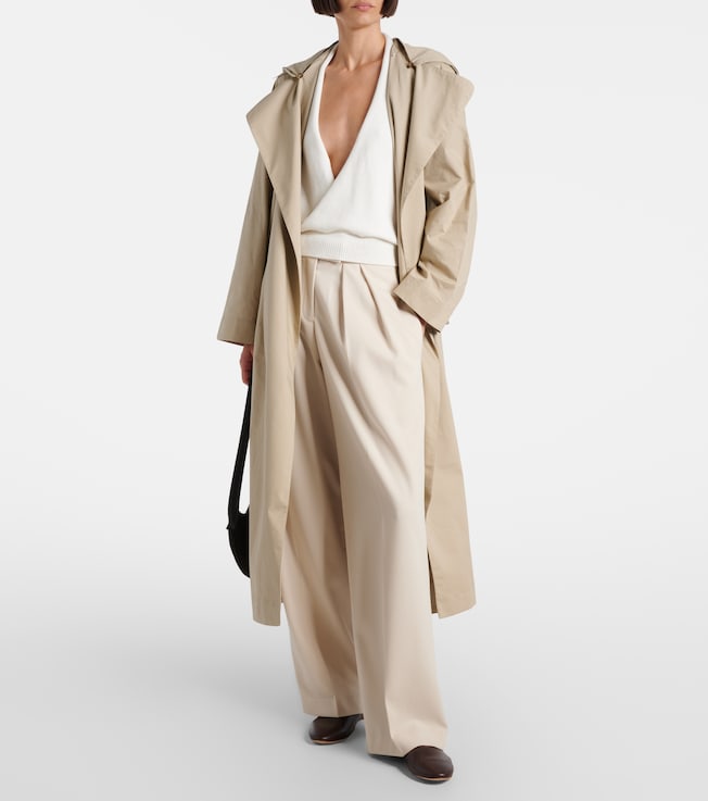 Aya Muse Cotton gabardine trench coat
