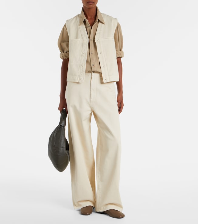 Lemaire High-rise wide-leg jeans