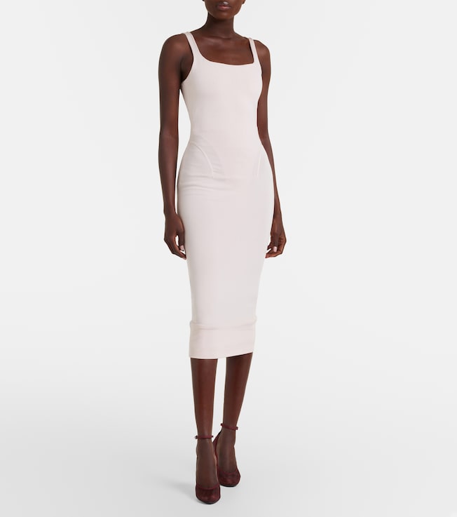 Alaïa Alaïa Knitted jersey midi dress
