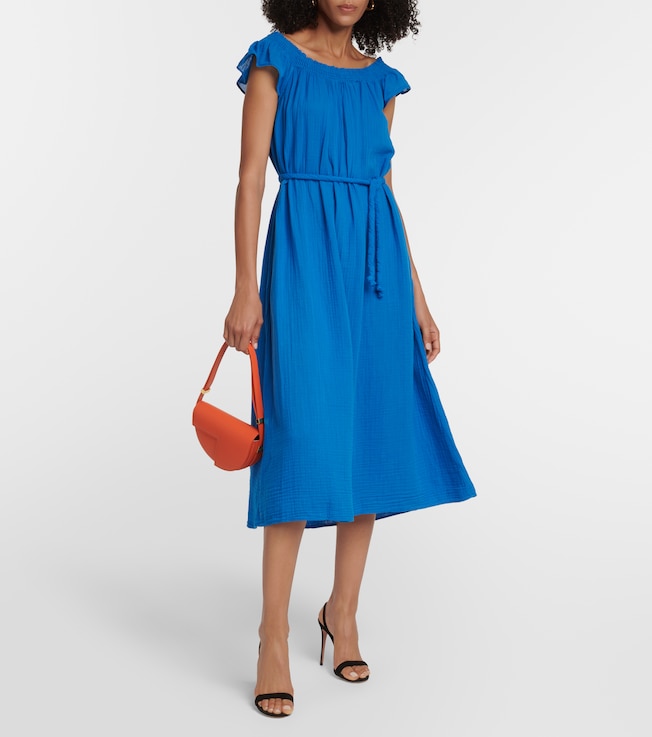 Velvet Justine cotton midi dress