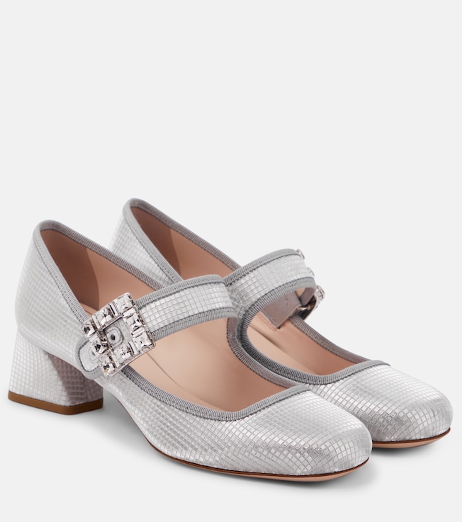 ROGER VIVIER Trés Vivier embellished pumps