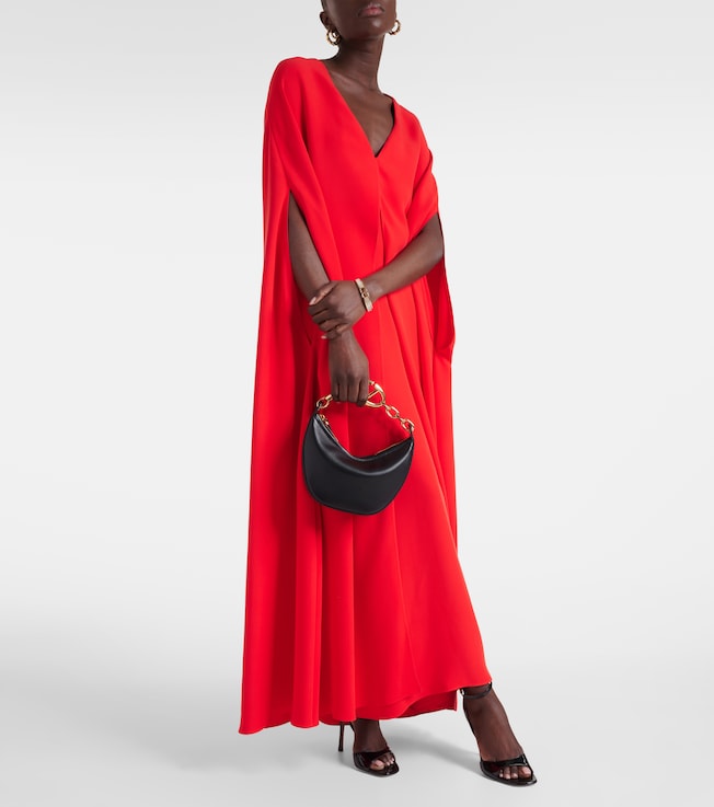 Valentino Caped silk gown