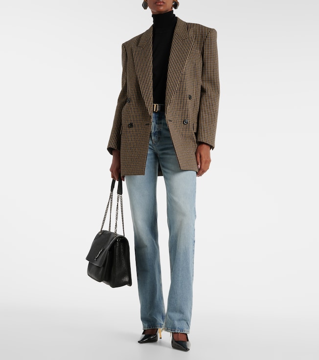 Saint Laurent Nico high-rise straight jeans