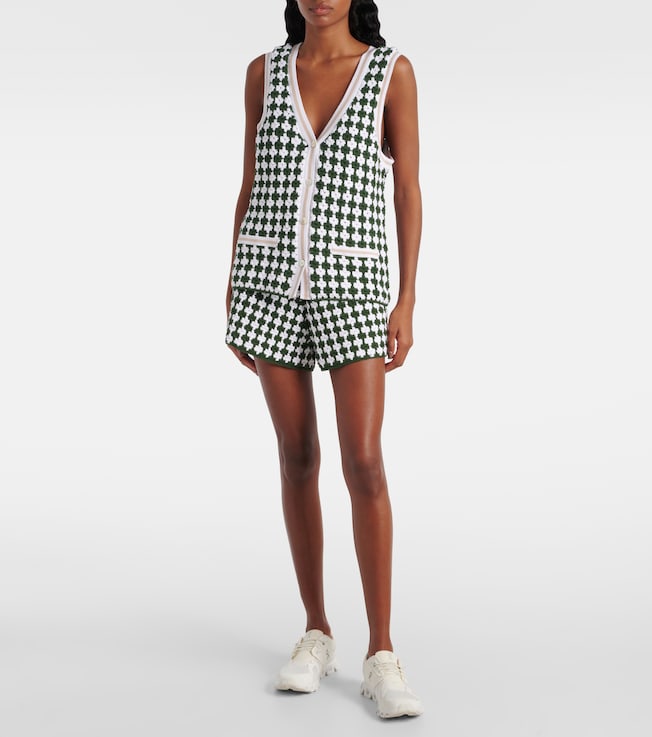 The Upside Portobello Malik crochet cotton shorts