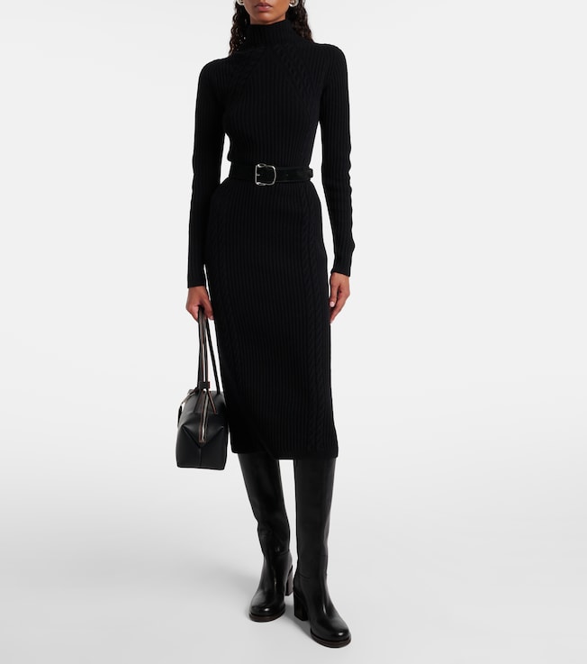 Max Mara Zelanda wool and cashmere midi dress