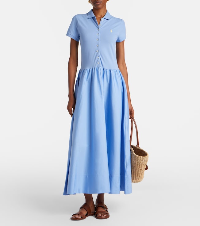 Polo Ralph Lauren Cotton-blend shirt dress