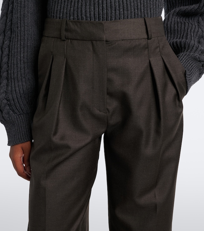 LOULOU DE SAISON Loulou de Saison Sbiru Lds pleated virgin wool pants