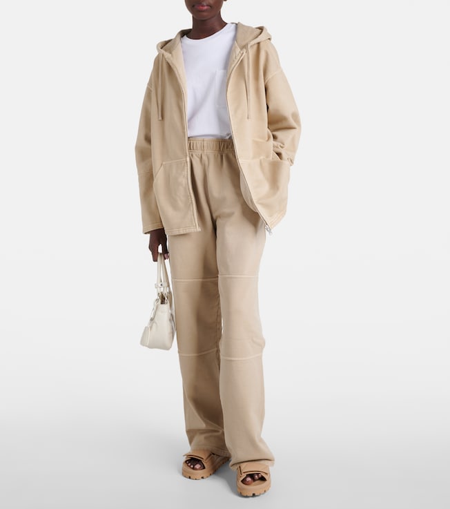 Prada High-rise cotton sweatpants