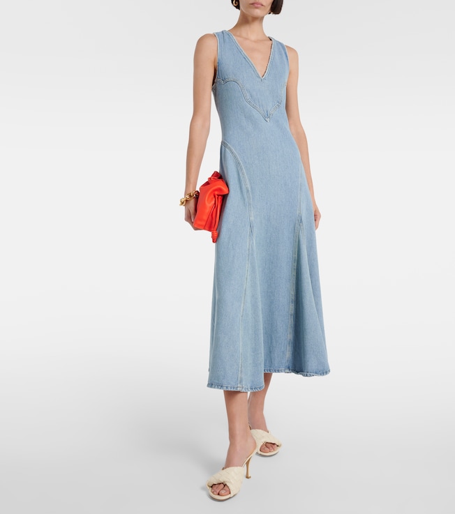 RE/DONE Western denim midi dress