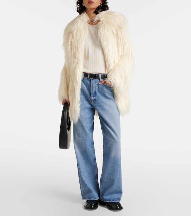 The Frankie Shop Liza faux fur coat