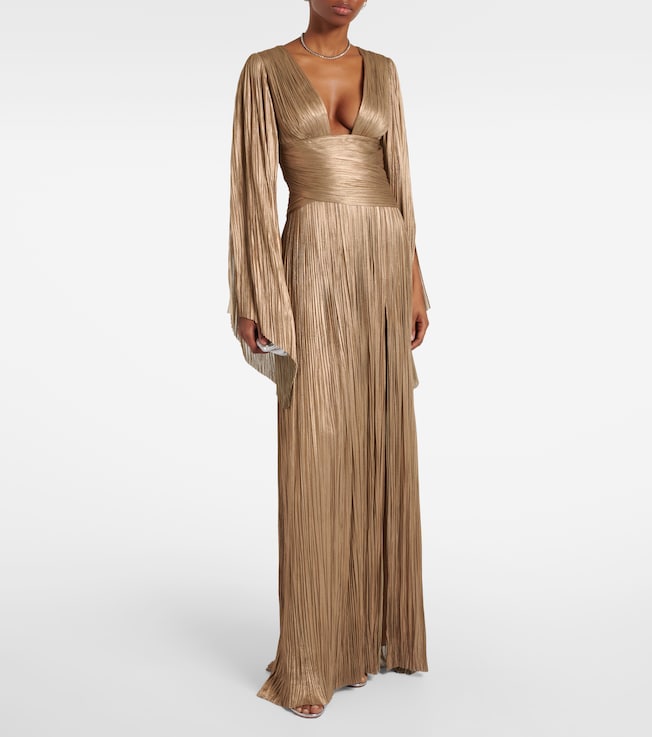 Maria Lucia Hohan Alana pleated silk tulle gown