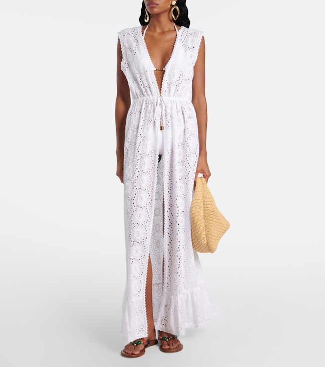 Melissa Odabash Tessa embroidered floral beach dress