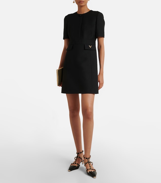 Valentino Crepe Couture VGold minidress