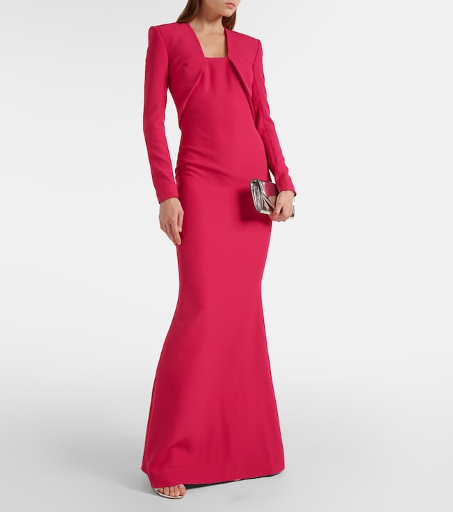 Safiyaa Jana crêpe gown