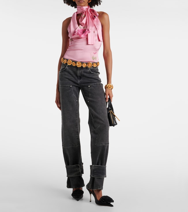 Blumarine Low-rise straight jeans