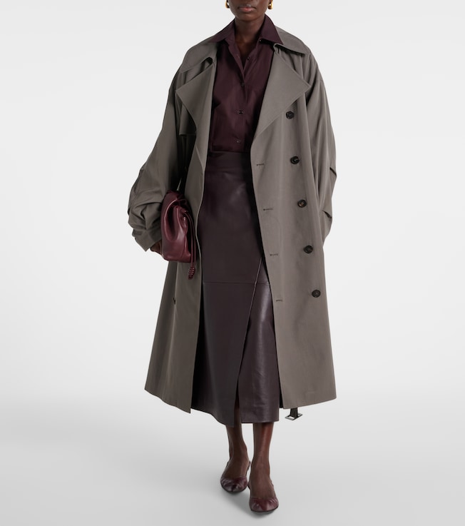 The Frankie Shop Mavis oversized trench coat
