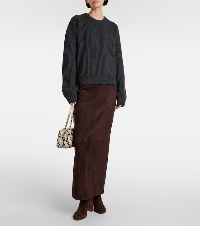 KHAITE Manuela ribbed-knit cashmere sweater