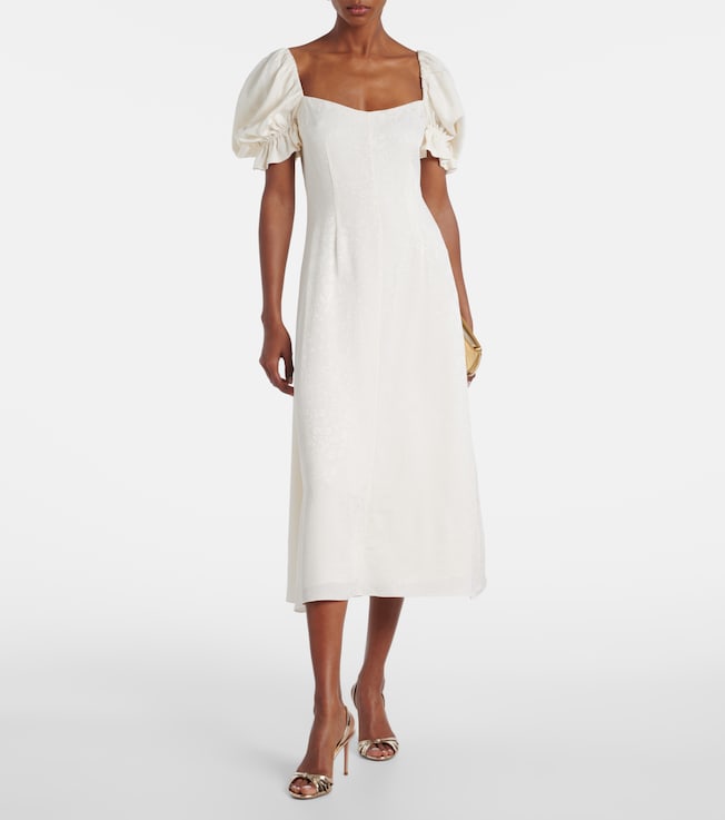 Markarian Aila silk jacquard cocktail dress