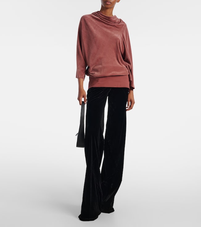 Rick Owens Draped charmeuse top