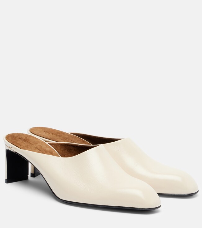 KHAITE Colt 50 leather mules