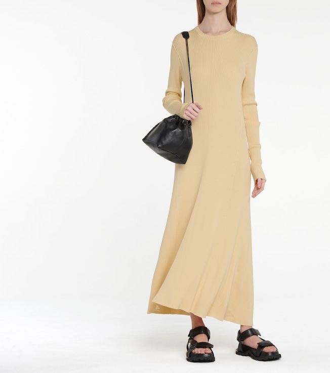 Jil Sander Wool-blend midi dress