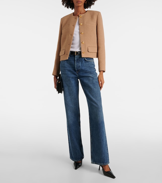 Nili Lotan Paige cropped tweed bouclé jacket
