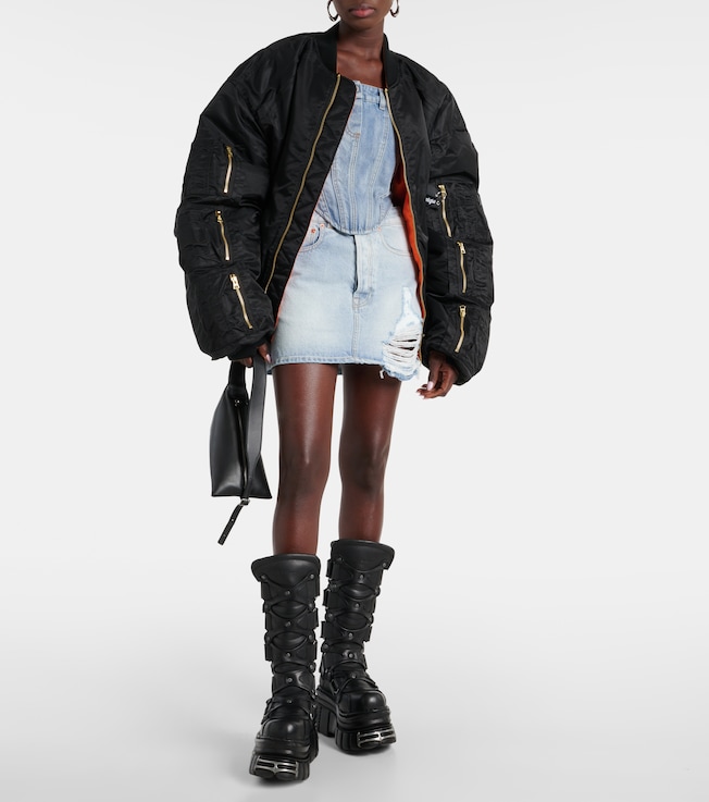 Vetements Cotton denim corset