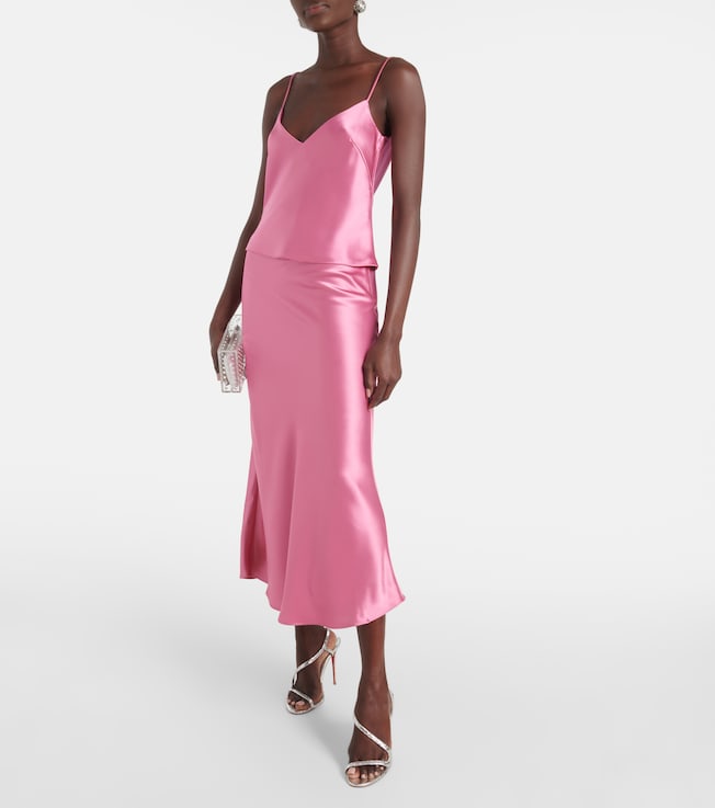 Galvan Ischia satin camisole