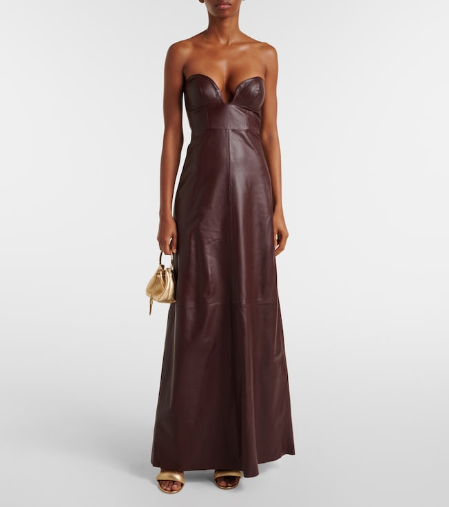 Dodo Bar Or Leather midi dress