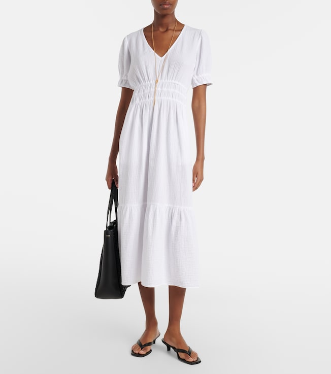 Velvet Rivelle cotton gauze midi dress