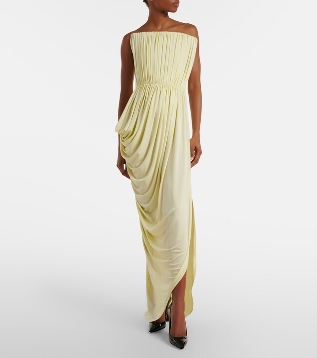 Stella McCartney Crêpe jersey bustier dress