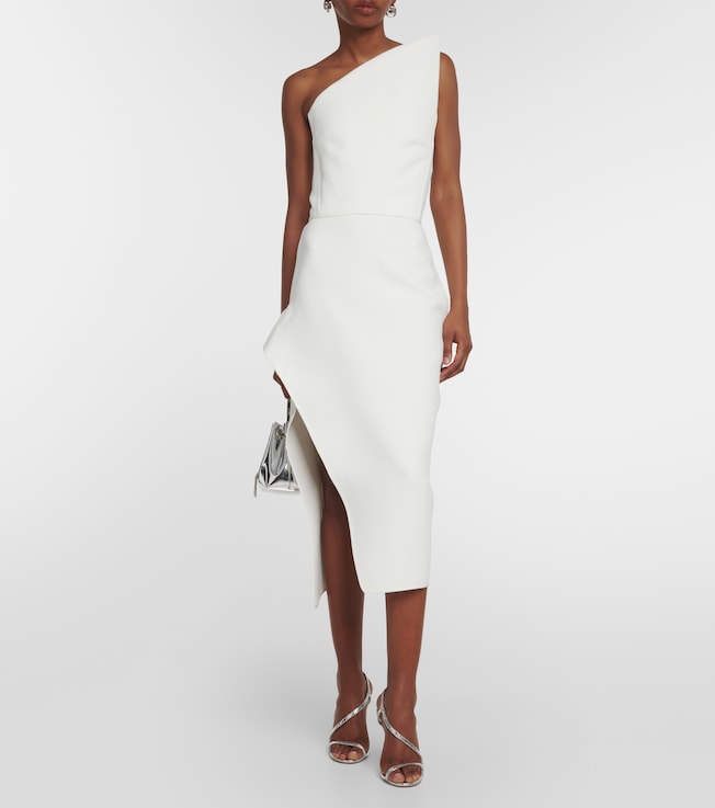 Maticevski Narrate side-slit crêpe pencil skirt