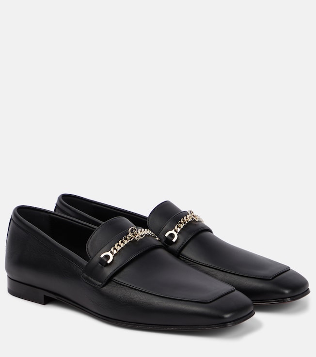 CHRISTIAN LOUBOUTIN MJ Moc leather loafers