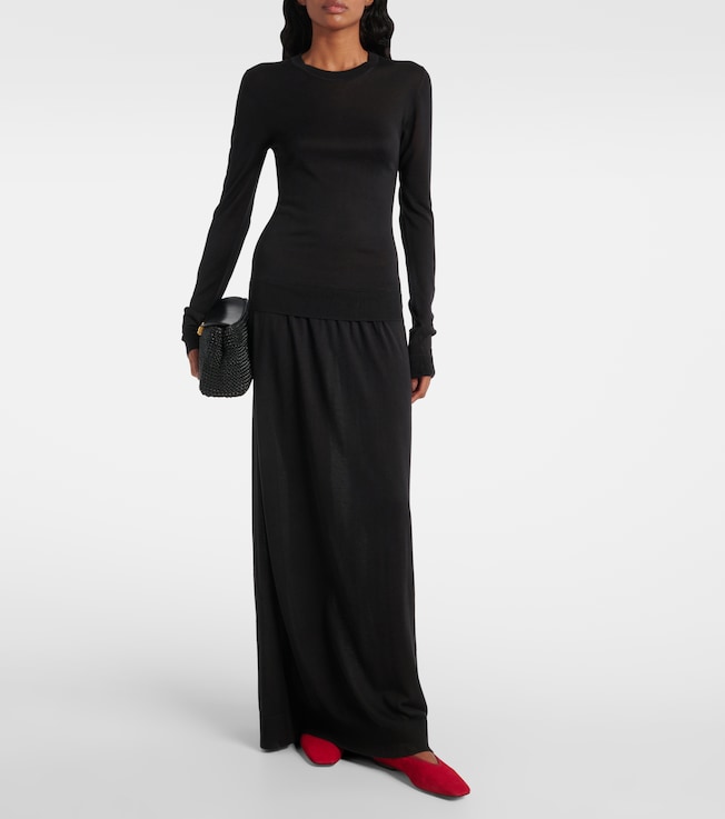 TOTEME Silk-blend maxi dress