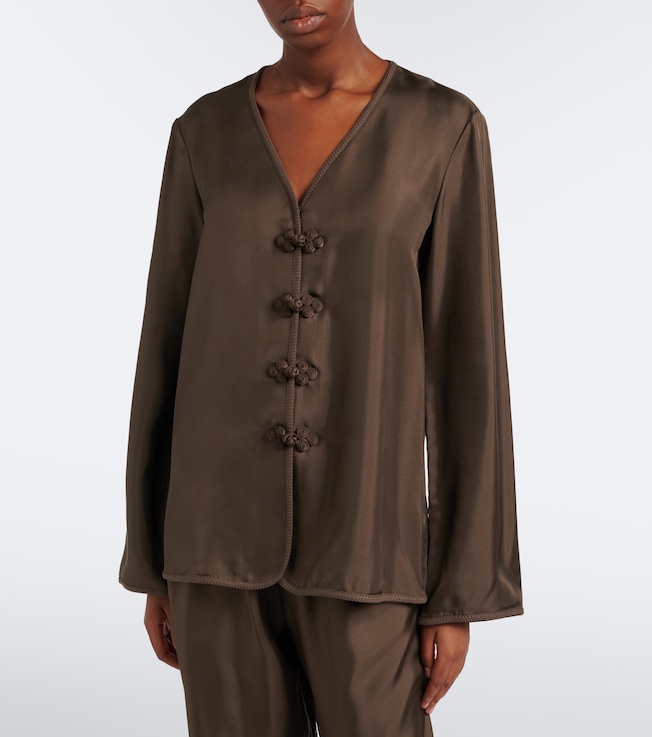 Róhe Oversized silk blouse