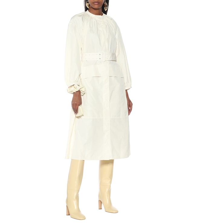 Jil Sander Belted poplin midi dress