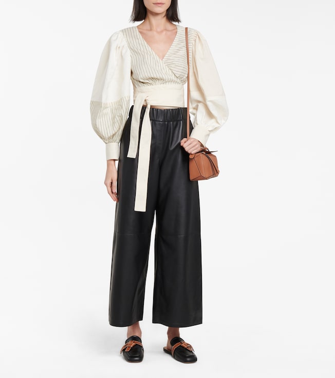 Loewe Puff sleeve wrap top