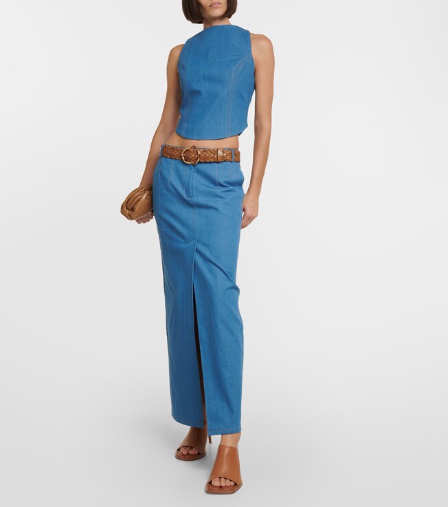 Aya Muse Colia denim maxi-skirt
