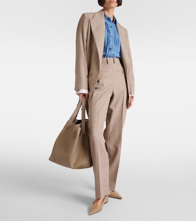 Victoria Beckham Virgin wool straight pants