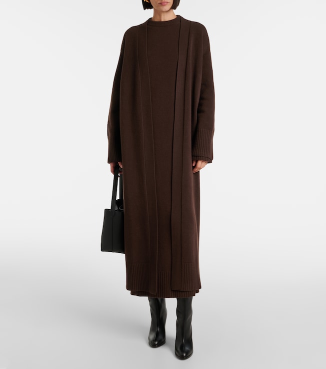 Fforme Ainsley wool and cashmere shift dress