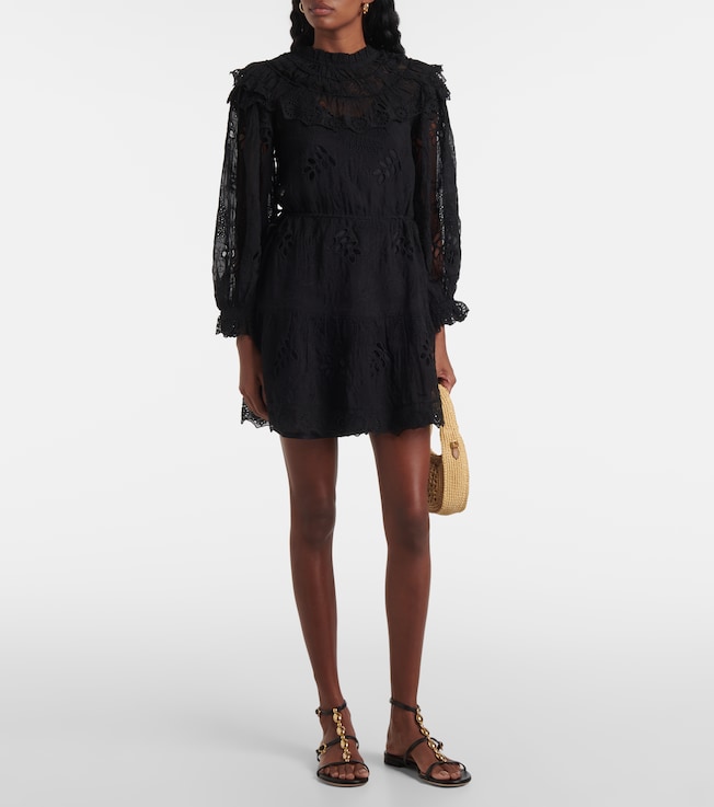 FARM Rio Floral organza minidress