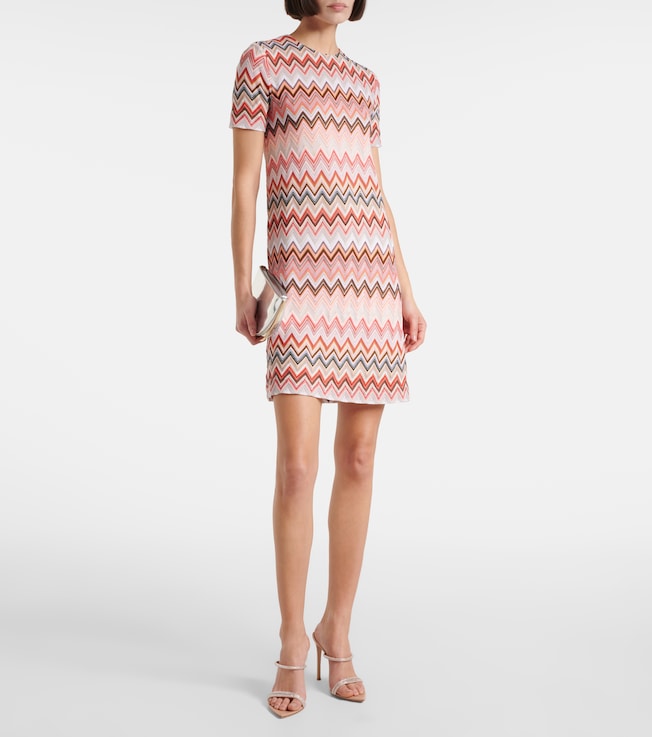 Missoni Striped lamé minidress