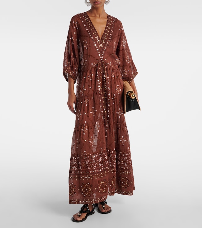 juliet dunn printed cotton maxi dress Juliet Dunn Floral cotton maxi dress Juliet Dunn