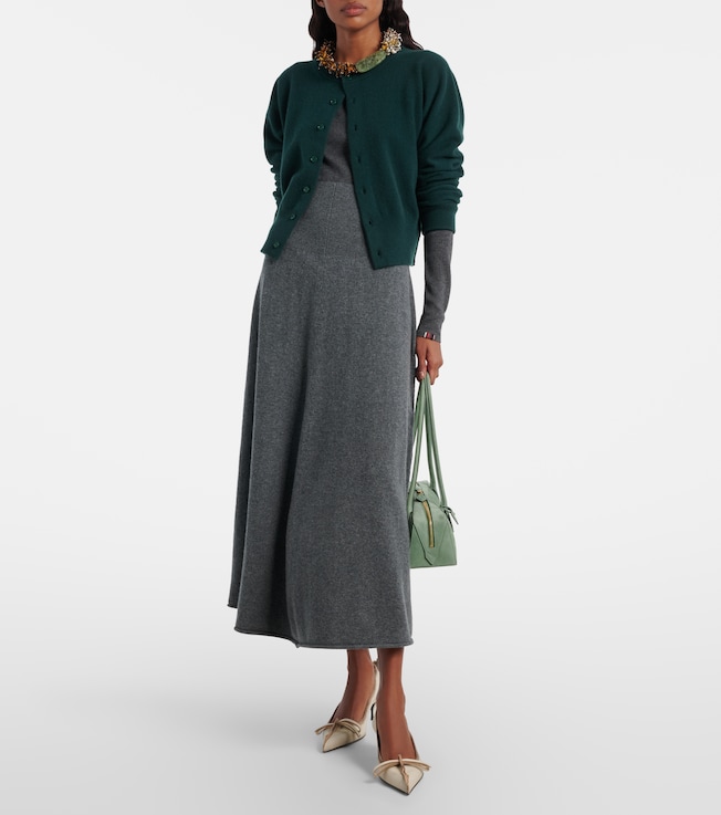 Extreme Cashmere N°388 Ease cashmere-blend maxi skirt