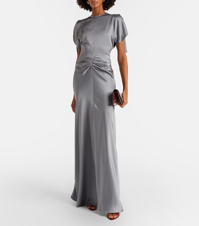 Victoria Beckham Isabella gathered satin gown