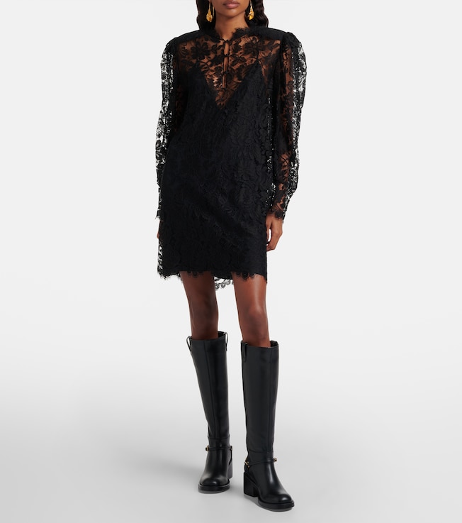 Chloé Floral lace minidress